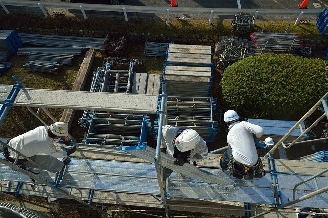 仕事内容ページ　足場鳶